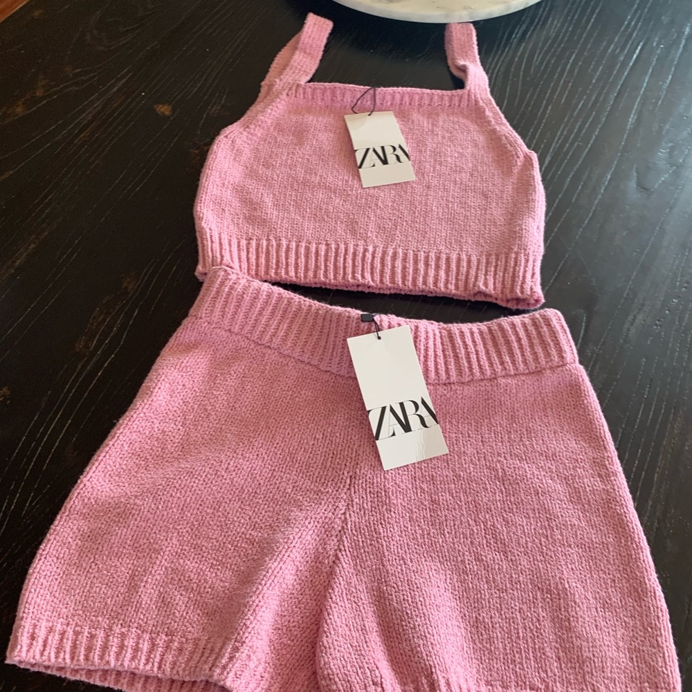 Brand new rustic knit set size M